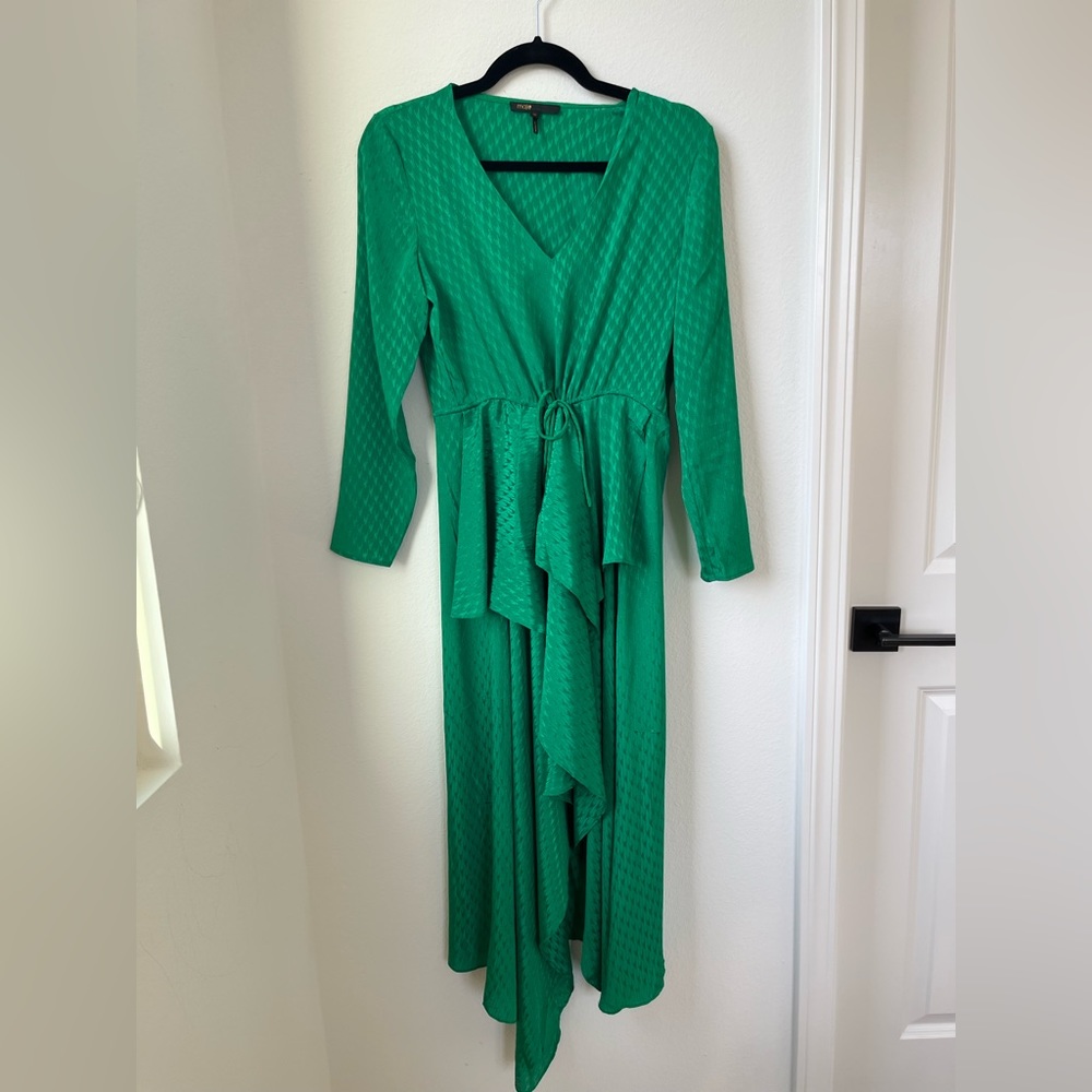 Maje Ramia Asymmetrical Dress 36